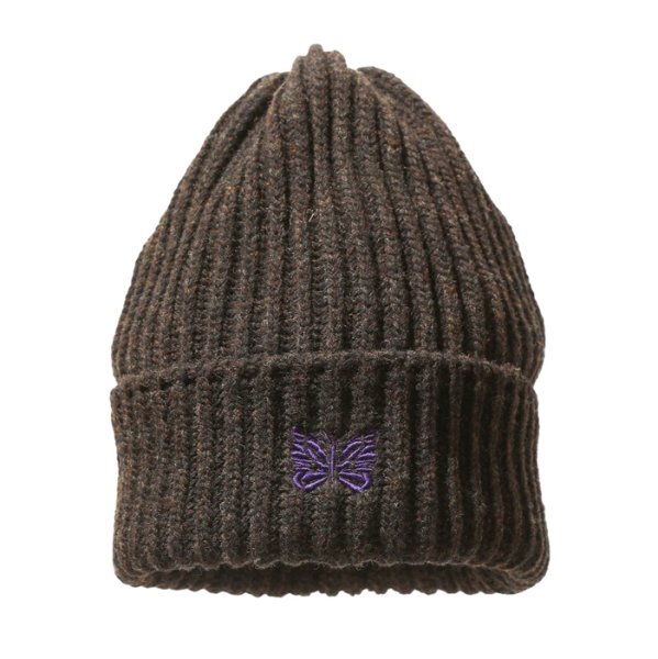 画像1: NEEDLES（ニードルズ）Watch Cap（ワッチキャップ）"Shetland Wool" / Umber（アンバー） (1)