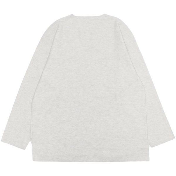 画像2: blurhms ROOTSTOCK（ブラームスルーツストック）Rough&Smooth Thermal Over-Neck L/S（ラフ&スムースサーマルオーバーネックシャツ ロングスリーブ）/ Heather Oatmeal（ヘザーオートミール） (2)
