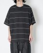 画像7: EVCON（エビコン）BORDER WIDE S/S TEE（ボーダーワイドショートスリーブTシャツ） / White（ホワイト） (7)