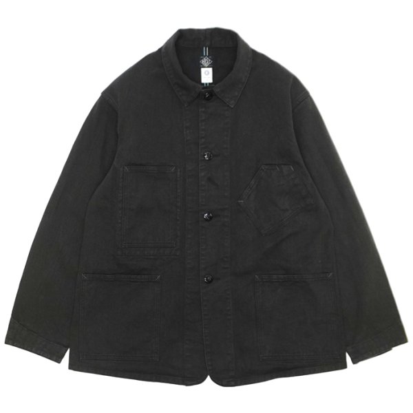 画像1: Post O'Alls（ポストオーバーオールズ）SWEETBEAR 3（スイートベアー 3）"W Flat Twill" / Charcoal（チャコール） (1)