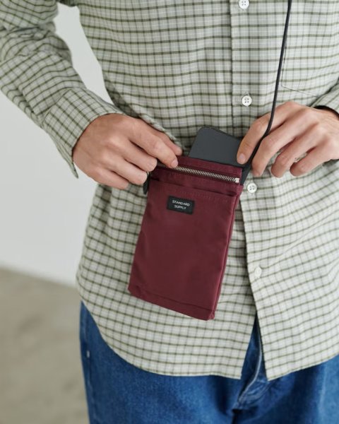 画像6: STANDARD SUPPLY（スタンダードサプライ）SLING PURSE M（スリングパースM） "SIMPLI CITY Limited Color" / Bordeaux（ボルドー） (6)