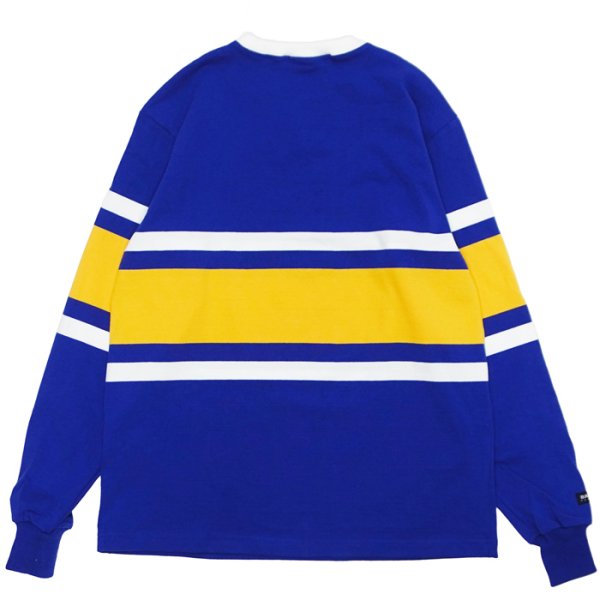 画像2: ※Exclusive※ BARBARIAN（バーバリアン）Light Weight Crew Neck Shirt（ライトウェイト クルーネックシャツ） "8oz Jersey" / Royal×White×Gold（ロイヤルブルー×ホワイト×ゴールド） (2)