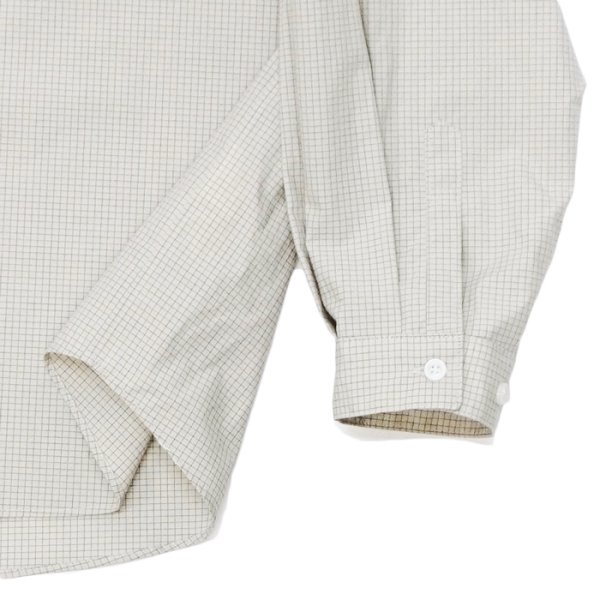 画像5: EVCON（エビコン）GRAPHCHECK TYPEWRITER L/S SHIRT（グラフチェックタイプライターロングスリーブシャツ） / Off White （オフホワイト） (5)