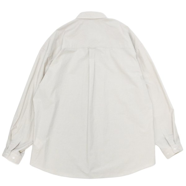 画像2: EVCON（エビコン）GRAPHCHECK TYPEWRITER L/S SHIRT（グラフチェックタイプライターロングスリーブシャツ） / Off White （オフホワイト） (2)