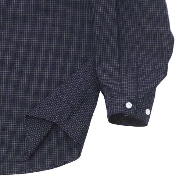 画像5: EVCON（エビコン）GRAPHCHECK TYPEWRITER L/S SHIRT（グラフチェックタイプライターロングスリーブシャツ） / D.NAVY （ダークネイビー） (5)