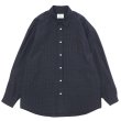 画像1: EVCON（エビコン）GRAPHCHECK TYPEWRITER L/S SHIRT（グラフチェックタイプライターロングスリーブシャツ） / D.NAVY （ダークネイビー） (1)