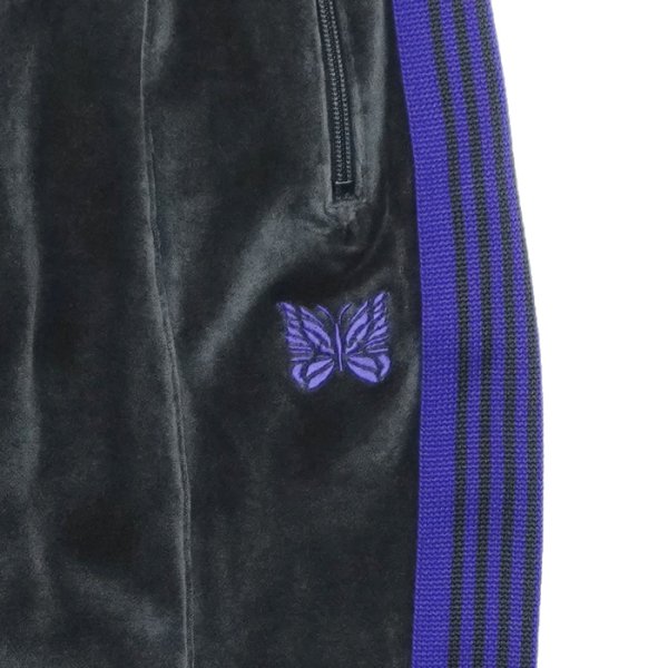 画像5: NEEDLES（ニードルズ）Narrow Track Pant（ナロートラックパンツ）"C/PE Velour" / Charcoal（チャコール） (5)