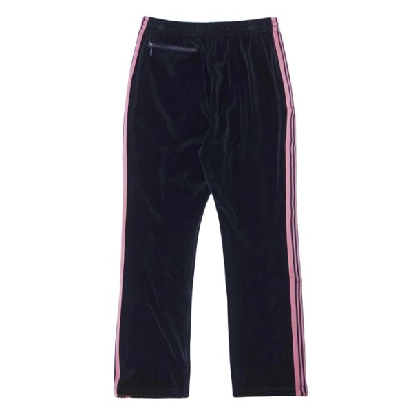 画像2: NEEDLES（ニードルズ）Narrow Track Pant（ナロートラックパンツ）"C/PE Velour" / Navy（ネイビー） (2)