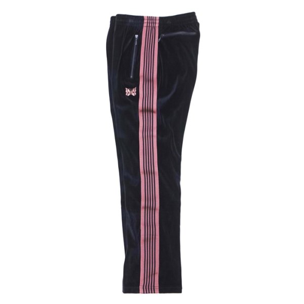 画像3: NEEDLES（ニードルズ）Narrow Track Pant（ナロートラックパンツ）"C/PE Velour" / Navy（ネイビー） (3)