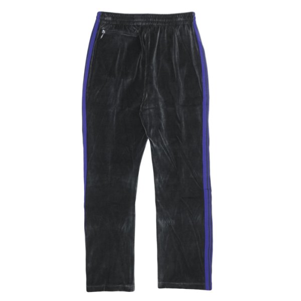 画像2: NEEDLES（ニードルズ）Narrow Track Pant（ナロートラックパンツ）"C/PE Velour" / Charcoal（チャコール） (2)