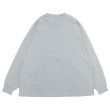 画像2: EVCON（エビコン）MARCERIZATION WIDE L/S TEE（マーセリゼーションロングショートスリーブTシャツ） / HEATHER GRAY（ヘザーグレー） (2)