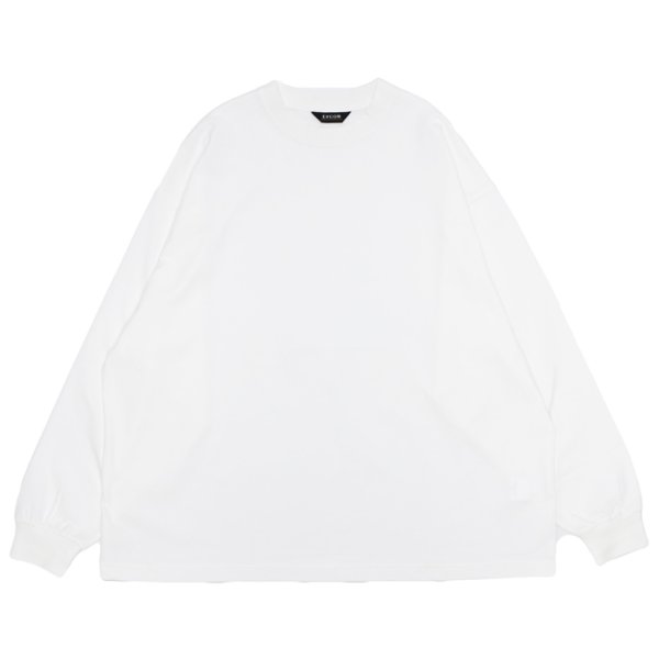 画像1: EVCON（エビコン）MARCERIZATION WIDE L/S TEE（マーセリゼーションワイドロングスリーブTシャツ） / White（ホワイト） (1)