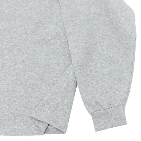 画像5: EVCON（エビコン）MARCERIZATION WIDE L/S TEE（マーセリゼーションロングショートスリーブTシャツ） / HEATHER GRAY（ヘザーグレー） (5)