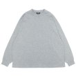 画像1: EVCON（エビコン）MARCERIZATION WIDE L/S TEE（マーセリゼーションロングショートスリーブTシャツ） / HEATHER GRAY（ヘザーグレー） (1)