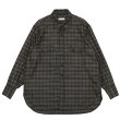 画像1: KAPTAIN SUNSHINE（キャプテンサンシャイン）Wool Plaid Cowboy Shirt（オールプレイドカウボーイシャツ）/ Brown（ブラウン） (1)