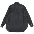 画像2: KAPTAIN SUNSHINE（キャプテンサンシャイン）Wool Plaid Cowboy Shirt（オールプレイドカウボーイシャツ）/ Charcoal（チャコール） (2)