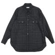 画像1: KAPTAIN SUNSHINE（キャプテンサンシャイン）Wool Plaid Cowboy Shirt（オールプレイドカウボーイシャツ）/ Charcoal（チャコール） (1)