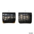 画像10: WILD SWANS（ワイルドスワンズ）CASA（カーサ）コンパクトウォレット/ブラック"クロコダイル"×イエロー"ブッテーロ" (10)
