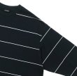 画像4: EVCON（エビコン）BORDER WIDE L/S TEE（ボーダーワイドショートスリーブTシャツ） / Black（ブラック） (4)