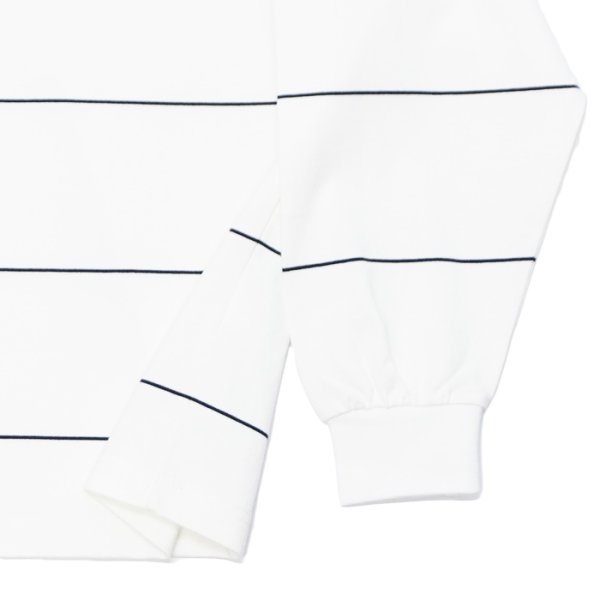 画像5: EVCON（エビコン）BORDER WIDE L/S TEE（ボーダーワイドショートスリーブTシャツ） / White（ホワイト） (5)
