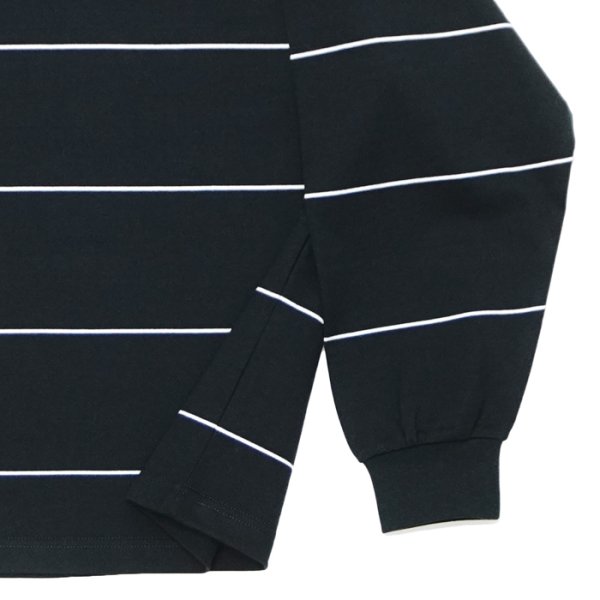 画像5: EVCON（エビコン）BORDER WIDE L/S TEE（ボーダーワイドショートスリーブTシャツ） / Black（ブラック） (5)