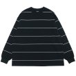 画像1: EVCON（エビコン）BORDER WIDE L/S TEE（ボーダーワイドショートスリーブTシャツ） / Black（ブラック） (1)