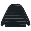 画像2: EVCON（エビコン）BORDER WIDE L/S TEE（ボーダーワイドショートスリーブTシャツ） / Black（ブラック） (2)