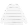 画像1: EVCON（エビコン）BORDER WIDE L/S TEE（ボーダーワイドショートスリーブTシャツ） / White（ホワイト） (1)