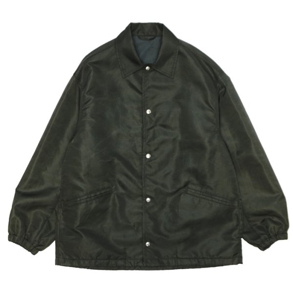 画像1: blurhms ROOTSTOCK（ブラームスルーツストック）Washed Nylon Coach Jacket（ウォッシュドナイロンコーチジャケット）/ Dark Olive（ダークオリーブ） (1)