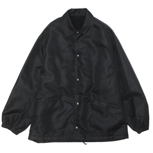 画像1: blurhms ROOTSTOCK（ブラームスルーツストック）Washed Nylon Coach Jacket（ウォッシュドナイロンコーチジャケット）/ Black（ブラック） (1)