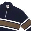 画像6: ※Exclusive※ BARBARIAN（バーバリアン）Heavy Weight Quarter Zip Long Sleeve Shirt（ヘビーウェイト クオータージップロングスリーブシャツ）  / Navy×Moss×Ivory（ネイビー×モス×アイボリー） (6)