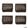 画像12: WILD SWANS（ワイルドスワンズ）CASA（カーサ）コンパクトウォレット/チョコ"クロコダイル"×オレンジ"ブッテーロ" (12)