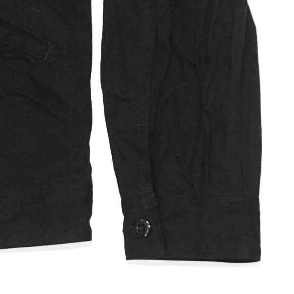 画像7: *A VONTADE（アボンタージ）Denim Zip Work Jacket（デニムジップワークジャケット）"Black Denim / Leather Collar" / Black（ブラック） (7)