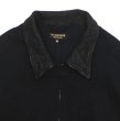 画像4: *A VONTADE（アボンタージ）Denim Zip Work Jacket（デニムジップワークジャケット）"Black Denim / Leather Collar" / Black（ブラック） (4)