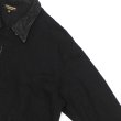 画像6: *A VONTADE（アボンタージ）Denim Zip Work Jacket（デニムジップワークジャケット）"Black Denim / Leather Collar" / Black（ブラック） (6)