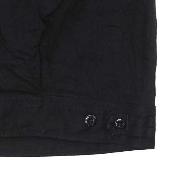 画像8: *A VONTADE（アボンタージ）Denim Zip Work Jacket（デニムジップワークジャケット）"Black Denim / Leather Collar" / Black（ブラック） (8)