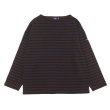 画像1: SAINT JAMES（セントジェームス）W's OUESSANT LOOSE（ウィメンズ・ウエッソン・ルーズ）"BORDER" / CHOCO×NAVY（チョコレートブラウン×ネイビー） (1)