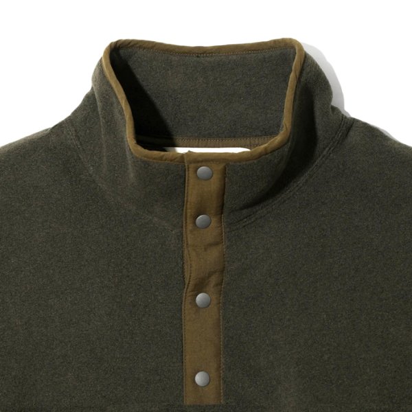 画像3: NEEDLES（ニードルズ）Between Snap Shirt（ビットウィーンスナップシャツ）"Poly Fleece" / Olive（オリーブ） (3)