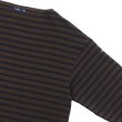 画像4: SAINT JAMES（セントジェームス）OUESSANT LOOSE（ウエッソン・ルーズ）"BORDER"/ CHOCO×NAVY（チョコレートブラウン×ネイビー） (4)
