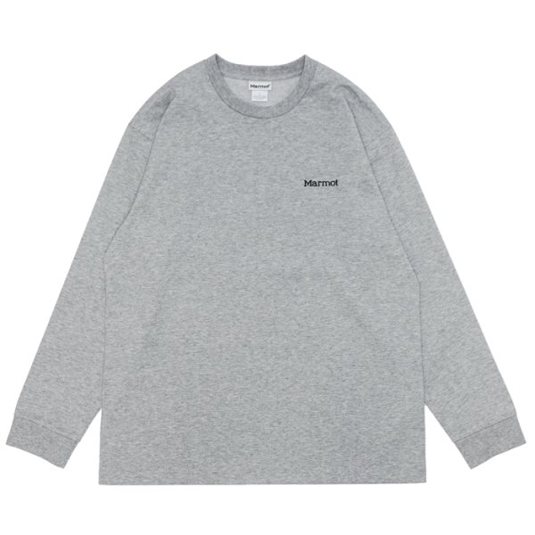 画像1: Marmot（マーモット）Crack L/S Tee（クラック ロングスリーブTシャツ）/ HZ,Gray（ヘザーグレー） (1)