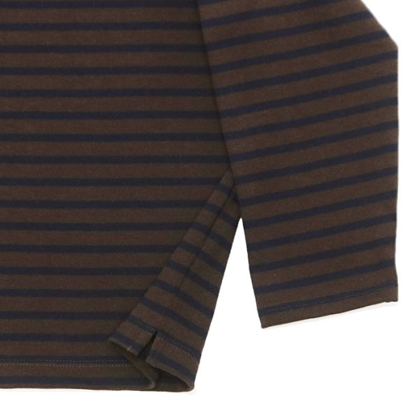画像5: SAINT JAMES（セントジェームス）OUESSANT LOOSE（ウエッソン・ルーズ）"BORDER"/ CHOCO×NAVY（チョコレートブラウン×ネイビー） (5)
