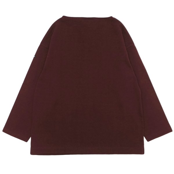 画像2: SAINT JAMES（セントジェームス）OUESSANT LOOSE（ウエッソン・ルーズ）"SOLID"/ GRENAT FONCE（ガーネット） (2)