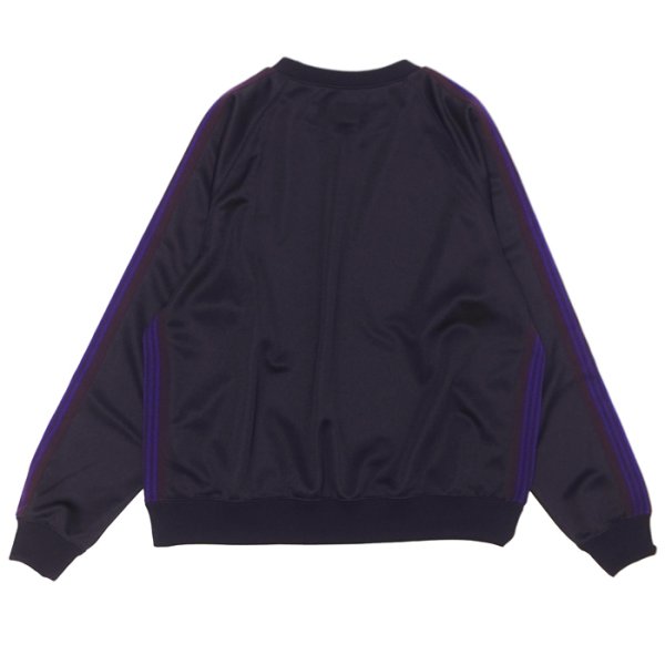 画像2: NEEDLES（ニードルズ）Track Crew Neck Shirt（トラッククルーネックシャツ）"Poly Smooth" / Purple（パープル） (2)