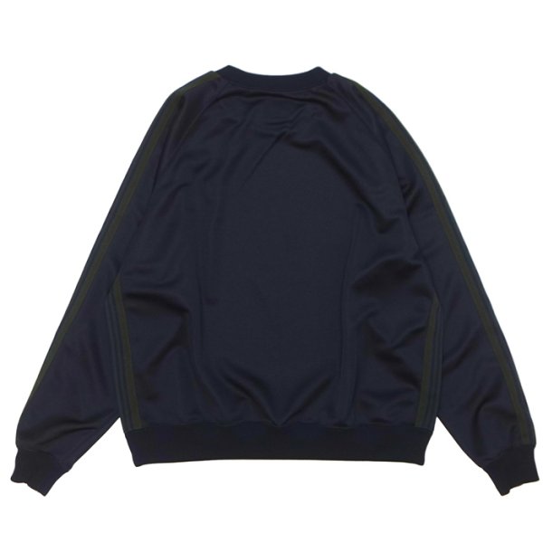 画像2: NEEDLES（ニードルズ）Track Crew Neck Shirt（トラッククルーネックシャツ）"Poly Smooth" / Navy（ネイビー） (2)