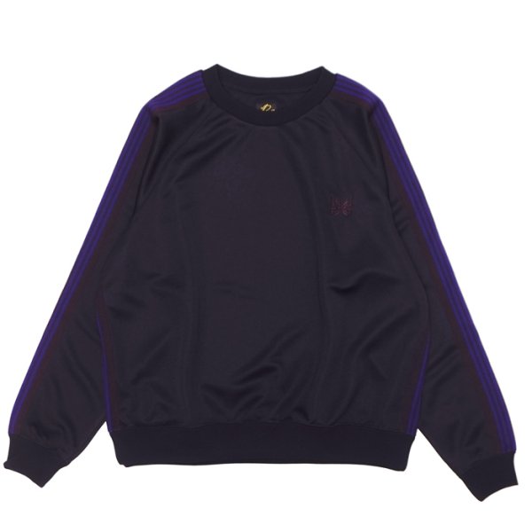 画像1: NEEDLES（ニードルズ）Track Crew Neck Shirt（トラッククルーネックシャツ）"Poly Smooth" / Purple（パープル） (1)
