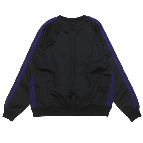 画像2: NEEDLES（ニードルズ）Track Crew Neck Shirt（トラッククルーネックシャツ）"Poly Smooth" / Black（ブラック） (2)