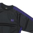 画像4: NEEDLES（ニードルズ）Track Crew Neck Shirt（トラッククルーネックシャツ）"Poly Smooth" / Black（ブラック） (4)