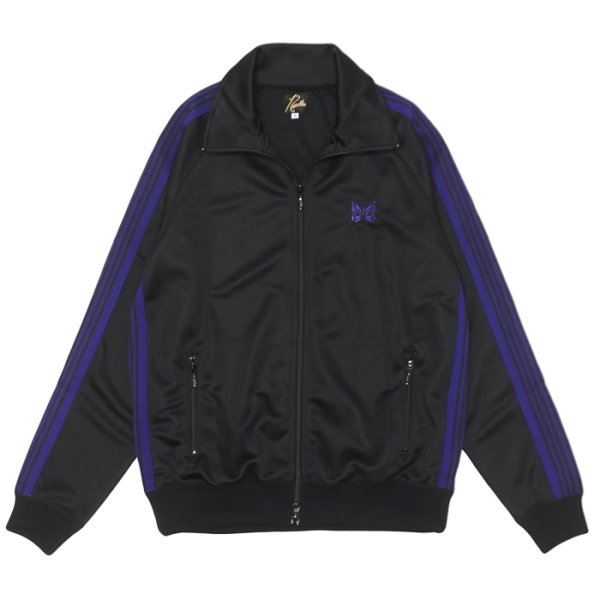 画像1: NEEDLES（ニードルズ）Track Jacket（トラックジャケット）"Poly Smooth" / Black（ブラック） (1)