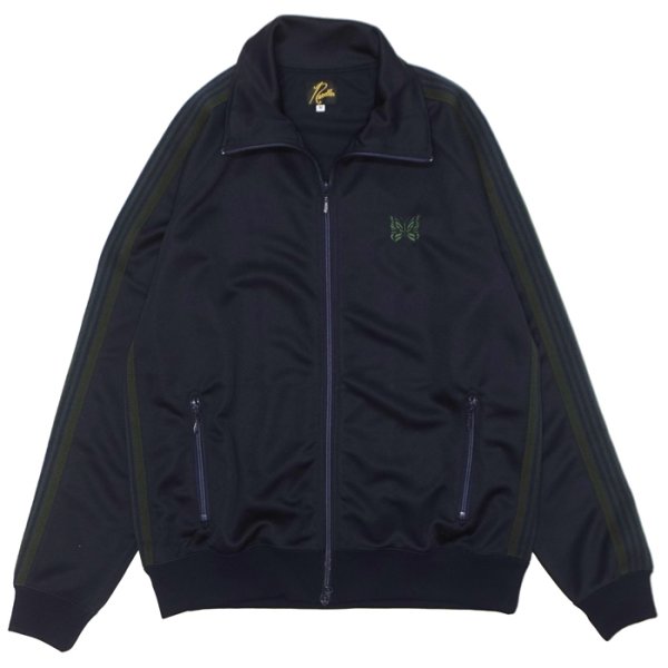 画像1: NEEDLES（ニードルズ）Track Jacket（トラックジャケット）"Poly Smooth" / Navy（ネイビー） (1)