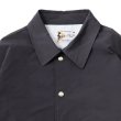 画像4: FELCO（フェルコ）SET IN SLEEVE COACH JACKET（セットインスリーブコーチジャケット）"SNAP BUTTON FRONT W/FLANNEL LINING” / Navy （ネイビー）・Charcoal（チャコール） (4)